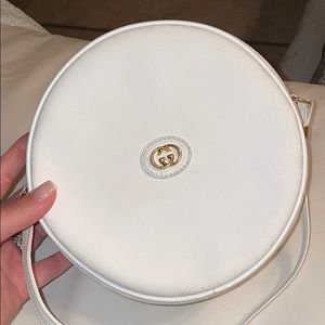 White round vintage Gucci crossbody